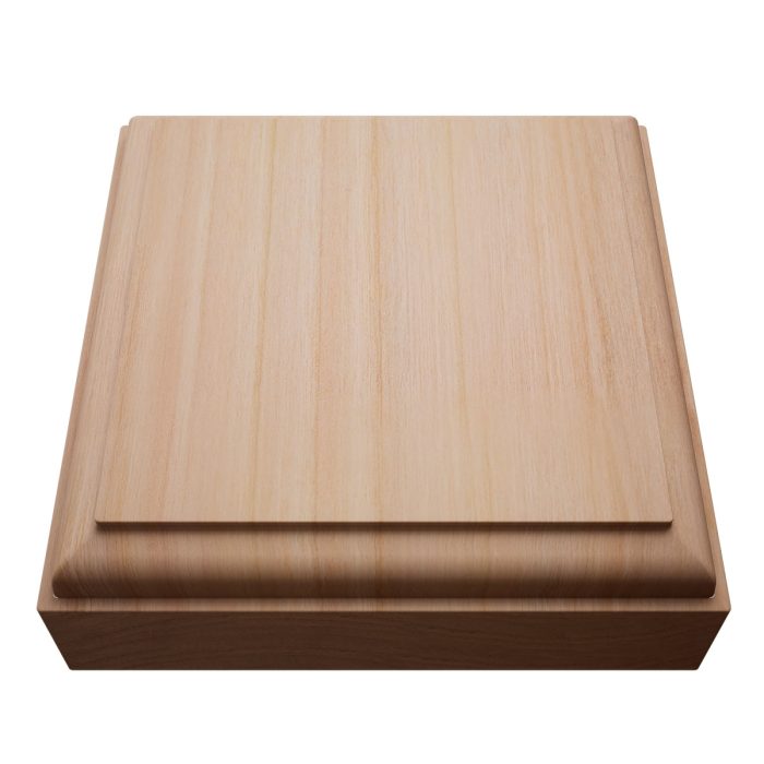 Ekena Millwork 3 1/2"W x 3 1/2"H x 7/8"P Americraft Solid Hardwood Stain Grade Standard Smooth Rosette with Decorative Edge - Image 46