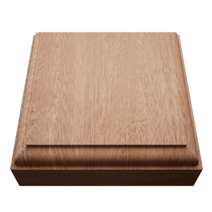 Ekena Millwork 3 1/2"W x 3 1/2"H x 7/8"P Americraft Solid Hardwood Stain Grade Standard Smooth Rosette with Decorative Edge - Image 56