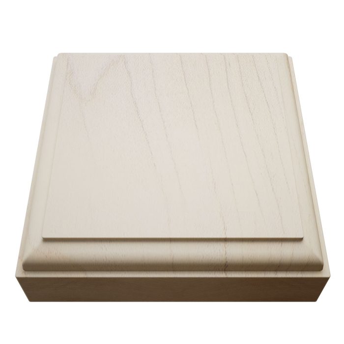 Ekena Millwork 3 3/4"W x 3 3/4"H x 1 1/8"P Americraft Solid Hardwood Stain Grade Standard Smooth Rosette with Decorative Edge - Image 36