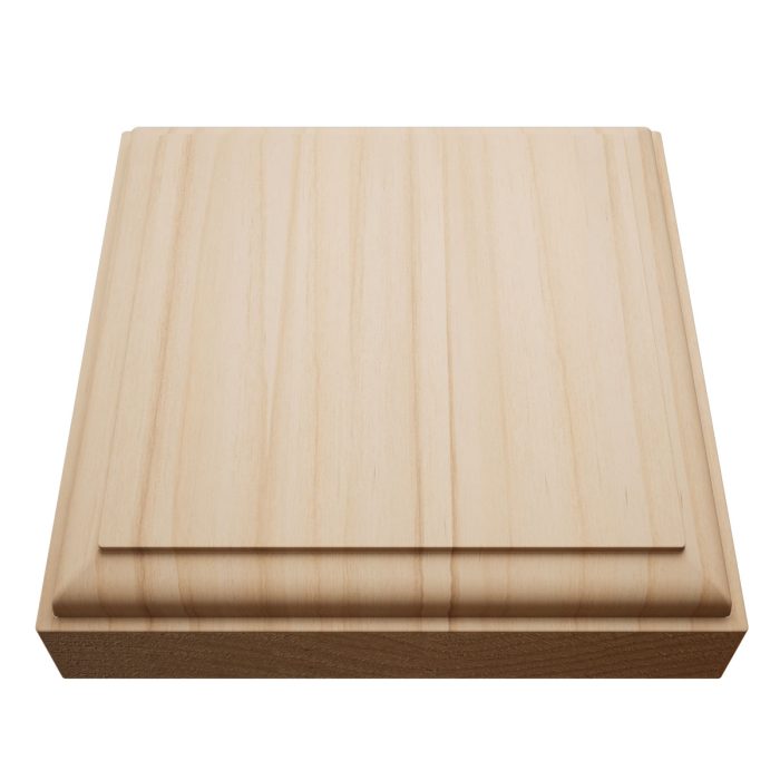 Ekena Millwork 4 1/2"W x 4 1/2"H x 1 1/8"P Americraft Solid Hardwood Stain Grade Standard Smooth Rosette with Decorative Edge - Image 6
