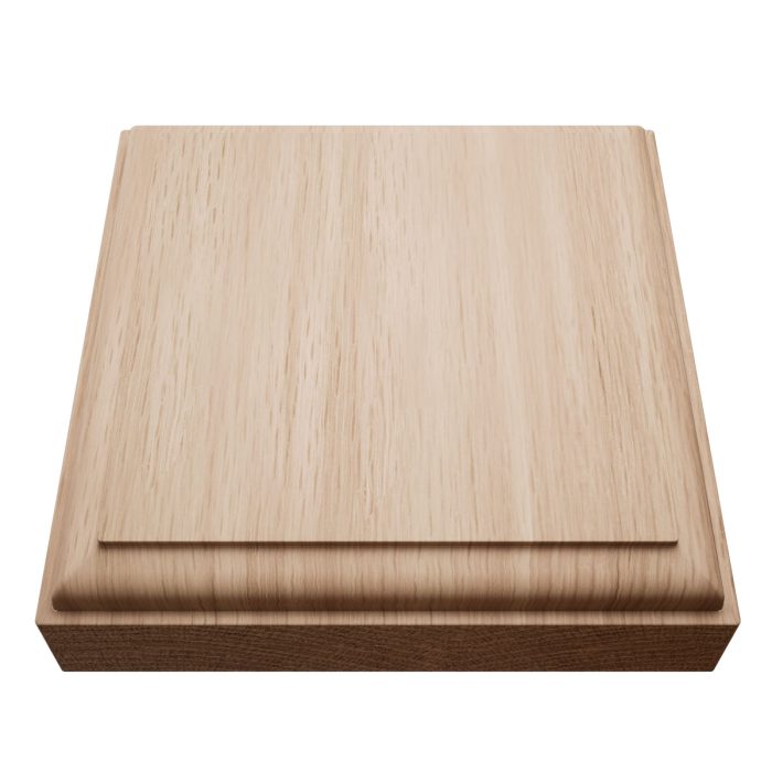 Ekena Millwork 4 1/2"W x 4 1/2"H x 1 1/8"P Americraft Solid Hardwood Stain Grade Standard Smooth Rosette with Decorative Edge - Image 16