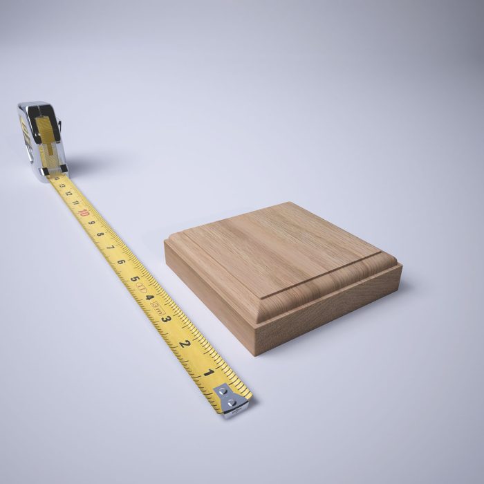 Ekena Millwork 4 1/2"W x 4 1/2"H x 1 1/8"P Americraft Solid Hardwood Stain Grade Standard Smooth Rosette with Decorative Edge - Image 27
