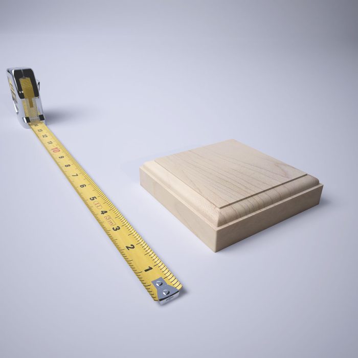 Ekena Millwork 4 1/2"W x 4 1/2"H x 1 1/8"P Americraft Solid Hardwood Stain Grade Standard Smooth Rosette with Decorative Edge - Image 37