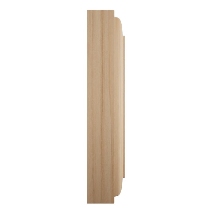Ekena Millwork 5 1/2"W x 5 1/2"H x 1 1/8"P Americraft Solid Hardwood Stain Grade Standard Smooth Rosette with Decorative Edge - Image 4