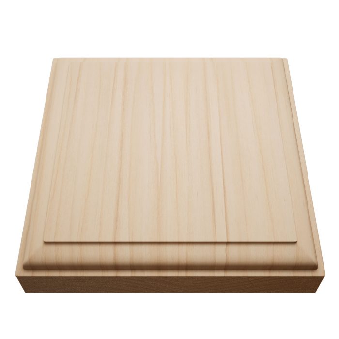 Ekena Millwork 5 1/2"W x 5 1/2"H x 1 1/8"P Americraft Solid Hardwood Stain Grade Standard Smooth Rosette with Decorative Edge - Image 6