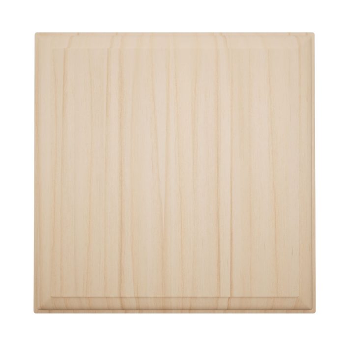Ekena Millwork 5 1/2"W x 5 1/2"H x 1 1/8"P Americraft Solid Hardwood Stain Grade Standard Smooth Rosette with Decorative Edge - Image 2