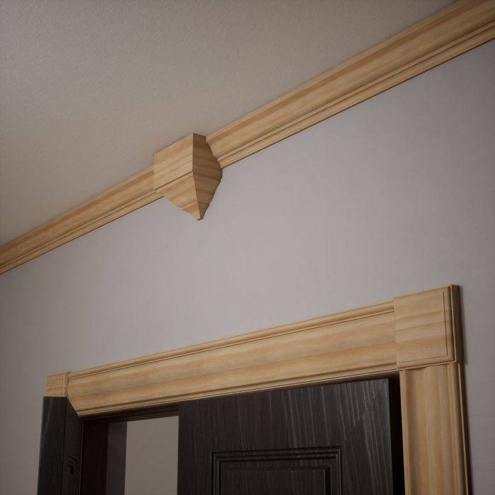 Ekena Millwork 5 1/2"W x 5 1/2"H x 1 1/8"P Americraft Solid Hardwood Stain Grade Standard Smooth Rosette with Decorative Edge - Image 69