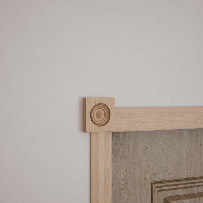Ekena Millwork 2 1/2"W x 2 1/2"H x 7/8"P Americraft Solid Hardwood Stain Grade Bullseye Rosette with Squared Edge - Image 18