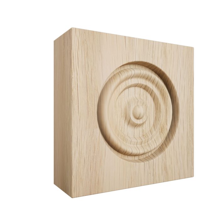 Ekena Millwork 2 1/2"W x 2 1/2"H x 7/8"P Americraft Solid Hardwood Stain Grade Bullseye Rosette with Squared Edge - Image 22