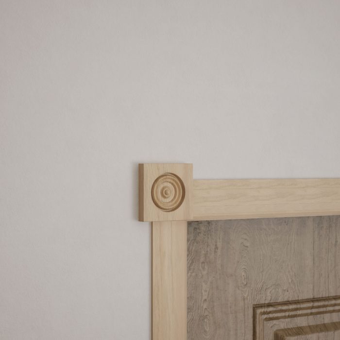Ekena Millwork 2 1/2"W x 2 1/2"H x 7/8"P Americraft Solid Hardwood Stain Grade Bullseye Rosette with Squared Edge - Image 26
