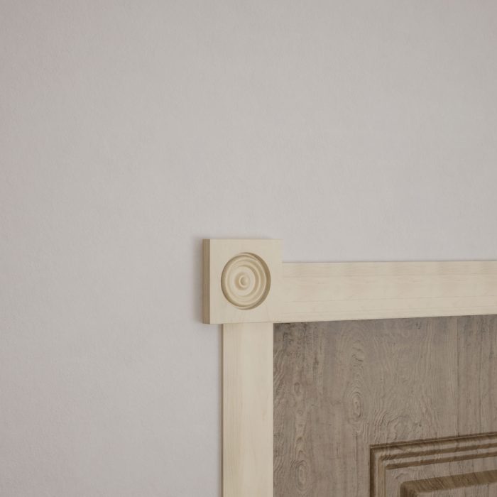 Ekena Millwork 2 1/2"W x 2 1/2"H x 7/8"P Americraft Solid Hardwood Stain Grade Bullseye Rosette with Squared Edge - Image 35