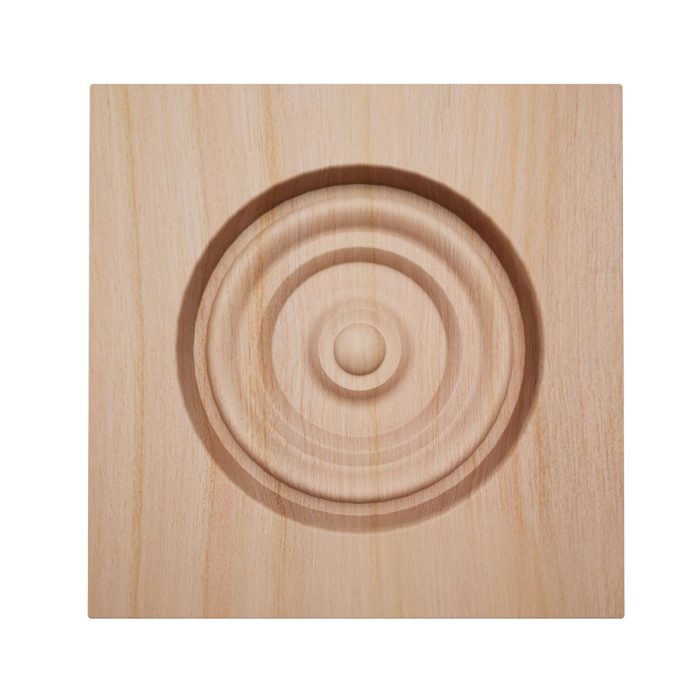 Ekena Millwork 2 1/2"W x 2 1/2"H x 7/8"P Americraft Solid Hardwood Stain Grade Bullseye Rosette with Squared Edge - Image 39