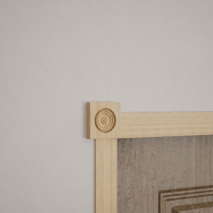 Ekena Millwork 2 1/2"W x 2 1/2"H x 7/8"P Americraft Solid Hardwood Stain Grade Bullseye Rosette with Squared Edge - Image 65