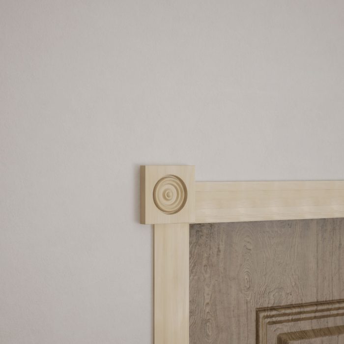 Ekena Millwork 2 1/2"W x 2 1/2"H x 7/8"P Americraft Solid Hardwood Stain Grade Bullseye Rosette with Squared Edge - Image 85