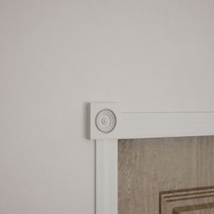 Ekena Millwork 2 1/2"W x 2 1/2"H x 7/8"P Americraft Solid Hardwood Stain Grade Bullseye Rosette with Squared Edge - Image 95