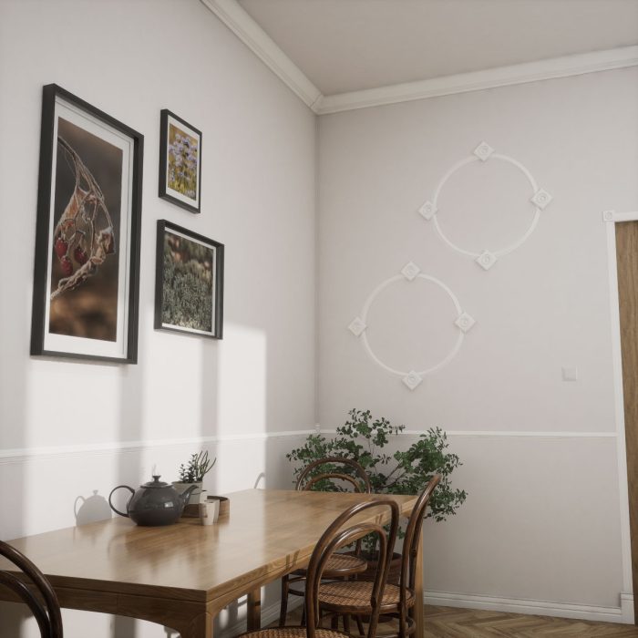 Ekena Millwork 2 1/2"W x 2 1/2"H x 7/8"P Americraft Solid Hardwood Stain Grade Bullseye Rosette with Squared Edge - Image 99