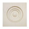 Americraft ROSBS4 Solid Stain Grade Bullseye Rosette Squared Edge