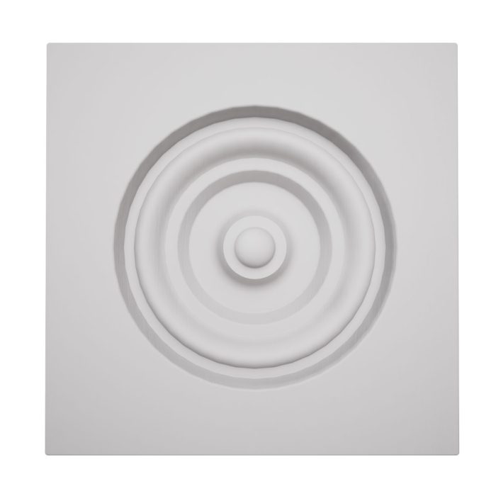 Ekena Millwork 3 3/4"W x 3 3/4"H x 7/8"P Americraft Solid Hardwood Stain Grade Bullseye Rosette with Squared Edge - Image 89