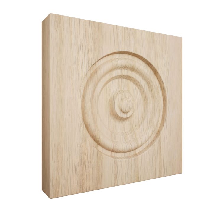 Ekena Millwork 5 1/2"W x 5 1/2"H x 7/8"P Americraft Solid Hardwood Stain Grade Bullseye Rosette with Squared Edge - Image 23