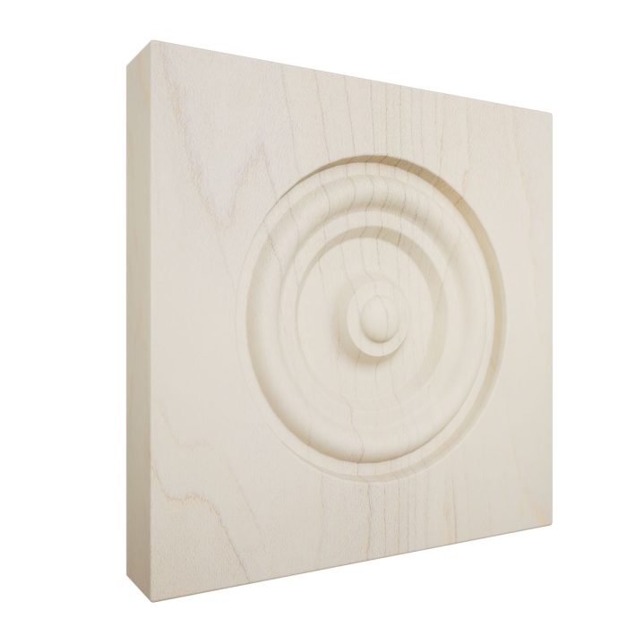 Ekena Millwork 5 1/2"W x 5 1/2"H x 7/8"P Americraft Solid Hardwood Stain Grade Bullseye Rosette with Squared Edge - Image 33