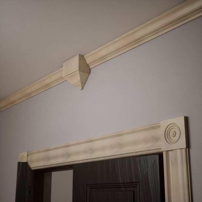 Ekena Millwork 5 1/2"W x 5 1/2"H x 7/8"P Americraft Solid Hardwood Stain Grade Bullseye Rosette with Squared Edge - Image 40