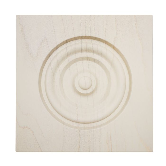 Ekena Millwork 5 1/2"W x 5 1/2"H x 7/8"P Americraft Solid Hardwood Stain Grade Bullseye Rosette with Squared Edge - Image 32