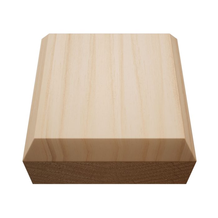 Ekena Millwork 2 1/2"W x 2 1/2"H x 7/8"P Americraft Solid Hardwood Stain Grade Standard Smooth Rosette with Beveled Edge - Image 6