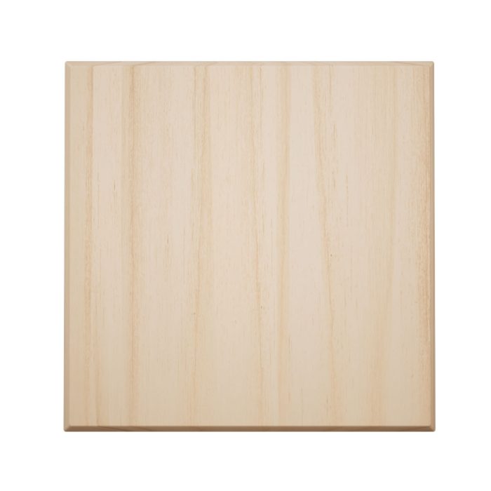 Ekena Millwork 2 1/2"W x 2 1/2"H x 7/8"P Americraft Solid Hardwood Stain Grade Standard Smooth Rosette with Beveled Edge - Image 2