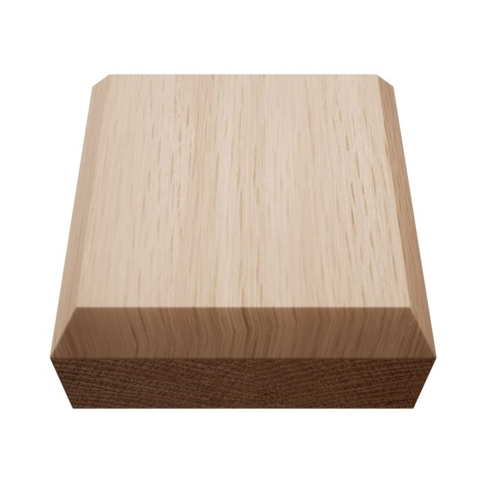 Ekena Millwork 2 1/2"W x 2 1/2"H x 7/8"P Americraft Solid Hardwood Stain Grade Standard Smooth Rosette with Beveled Edge - Image 16