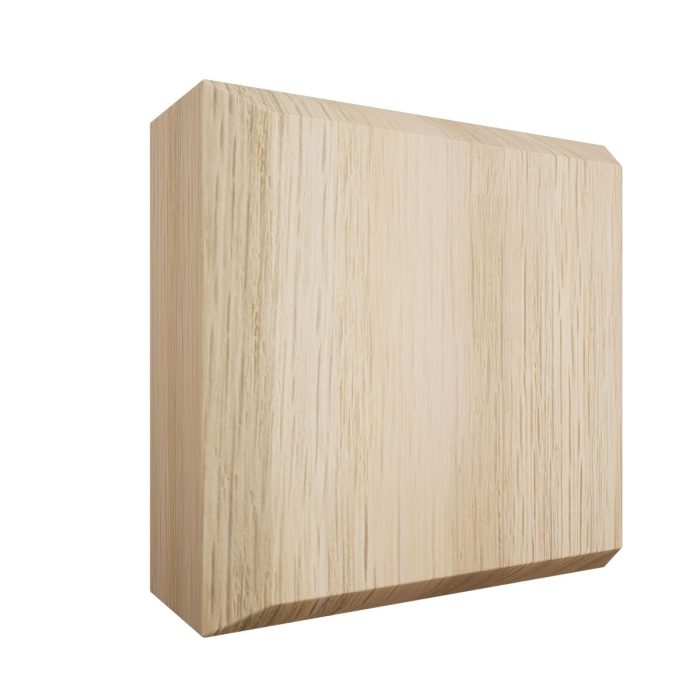 Ekena Millwork 2 1/2"W x 2 1/2"H x 7/8"P Americraft Solid Hardwood Stain Grade Standard Smooth Rosette with Beveled Edge - Image 23