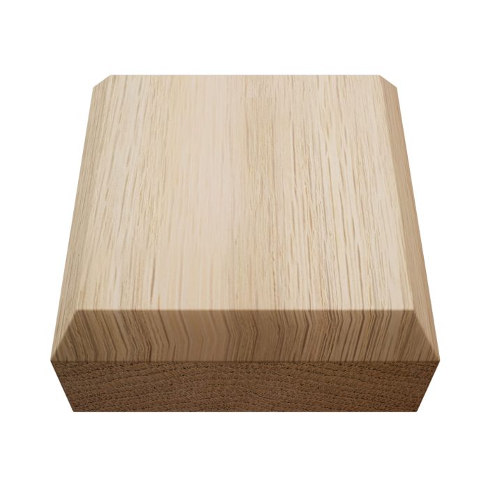 Ekena Millwork 2 1/2"W x 2 1/2"H x 7/8"P Americraft Solid Hardwood Stain Grade Standard Smooth Rosette with Beveled Edge - Image 26