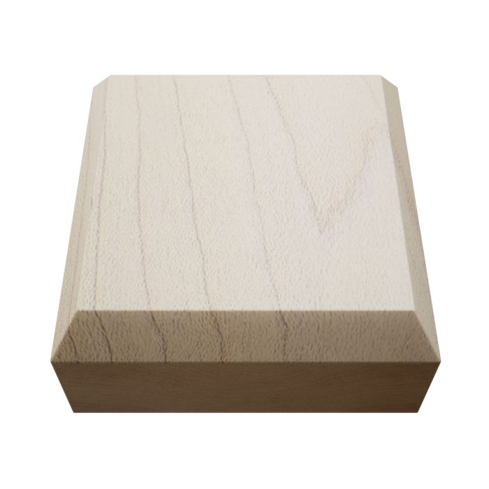 Ekena Millwork 2 1/2"W x 2 1/2"H x 7/8"P Americraft Solid Hardwood Stain Grade Standard Smooth Rosette with Beveled Edge - Image 36