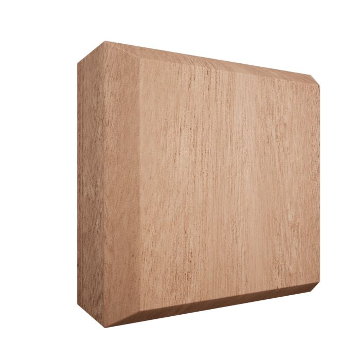 Ekena Millwork 2 1/2"W x 2 1/2"H x 7/8"P Americraft Solid Hardwood Stain Grade Standard Smooth Rosette with Beveled Edge - Image 53