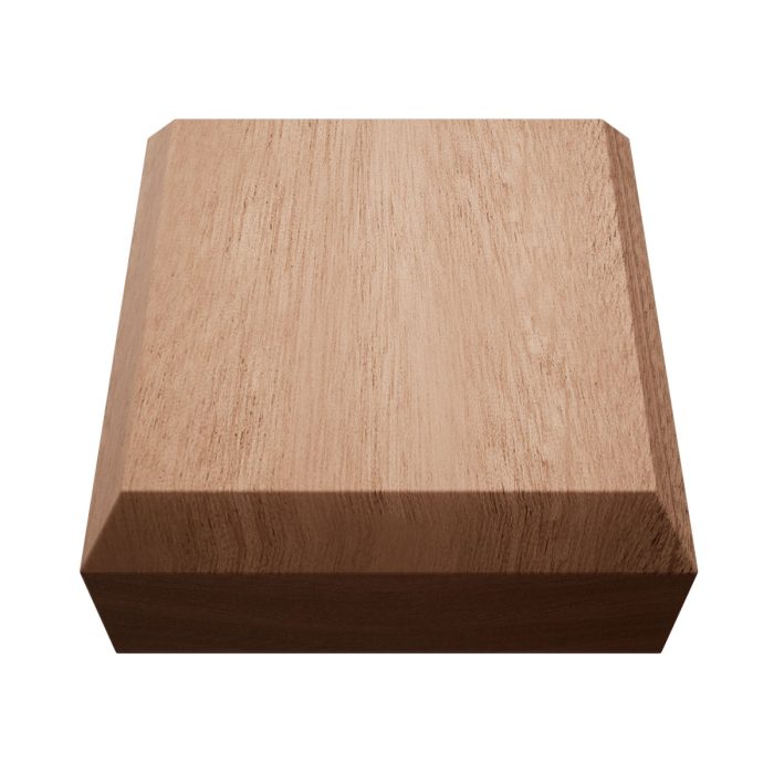 Ekena Millwork 2 1/2"W x 2 1/2"H x 7/8"P Americraft Solid Hardwood Stain Grade Standard Smooth Rosette with Beveled Edge - Image 56