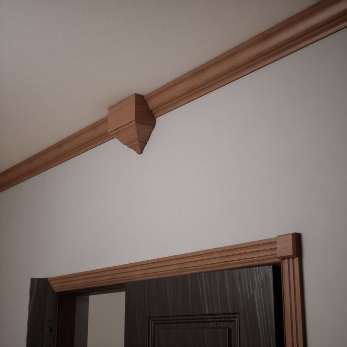 Ekena Millwork 2 1/2"W x 2 1/2"H x 7/8"P Americraft Solid Hardwood Stain Grade Standard Smooth Rosette with Beveled Edge - Image 60