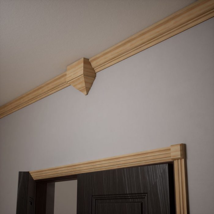 Ekena Millwork 2 1/2"W x 2 1/2"H x 7/8"P Americraft Solid Hardwood Stain Grade Standard Smooth Rosette with Beveled Edge - Image 70