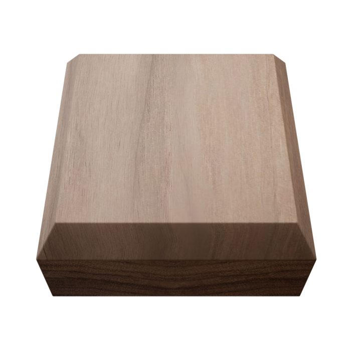Ekena Millwork 2 1/2"W x 2 1/2"H x 7/8"P Americraft Solid Hardwood Stain Grade Standard Smooth Rosette with Beveled Edge - Image 76