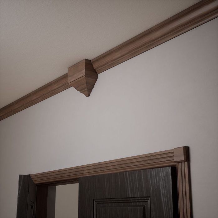 Ekena Millwork 2 1/2"W x 2 1/2"H x 7/8"P Americraft Solid Hardwood Stain Grade Standard Smooth Rosette with Beveled Edge - Image 81