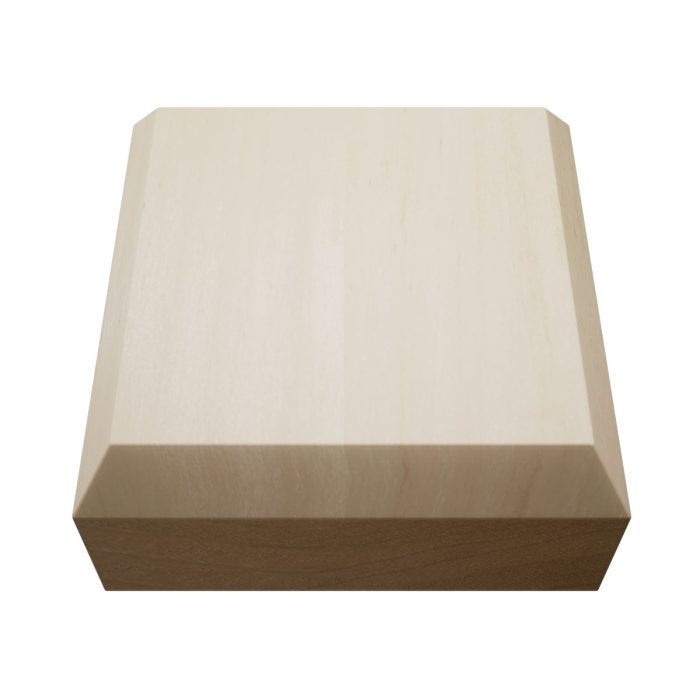 Ekena Millwork 2 1/2"W x 2 1/2"H x 7/8"P Americraft Solid Hardwood Stain Grade Standard Smooth Rosette with Beveled Edge - Image 87