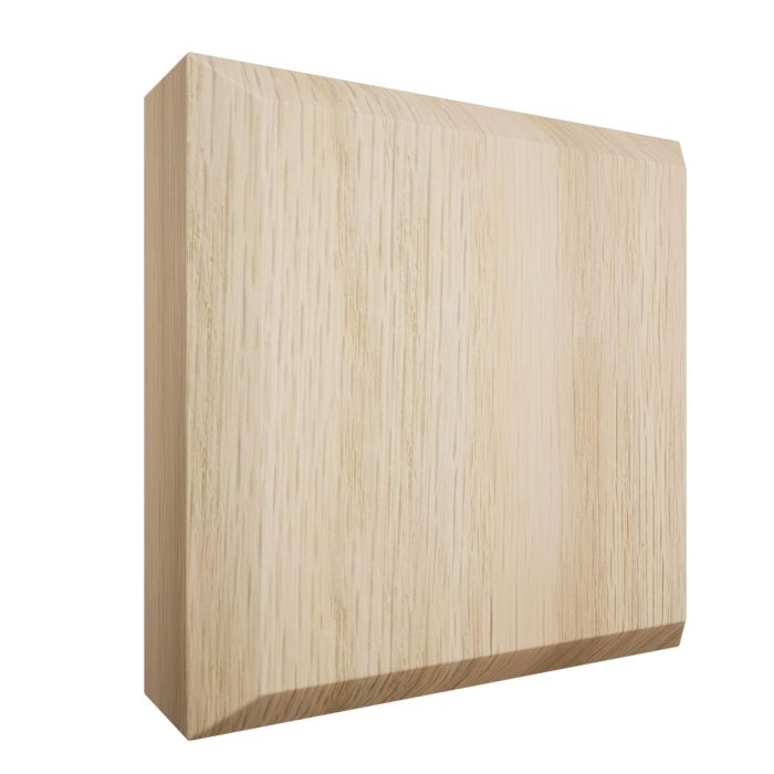 Ekena Millwork 3 1/2"W x 3 1/2"H x 7/8"P Americraft Solid Hardwood Stain Grade Standard Smooth Rosette with Beveled Edge - Image 23