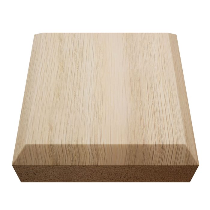 Ekena Millwork 3 1/2"W x 3 1/2"H x 7/8"P Americraft Solid Hardwood Stain Grade Standard Smooth Rosette with Beveled Edge - Image 26