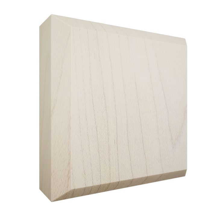 Ekena Millwork 3 1/2"W x 3 1/2"H x 7/8"P Americraft Solid Hardwood Stain Grade Standard Smooth Rosette with Beveled Edge - Image 33