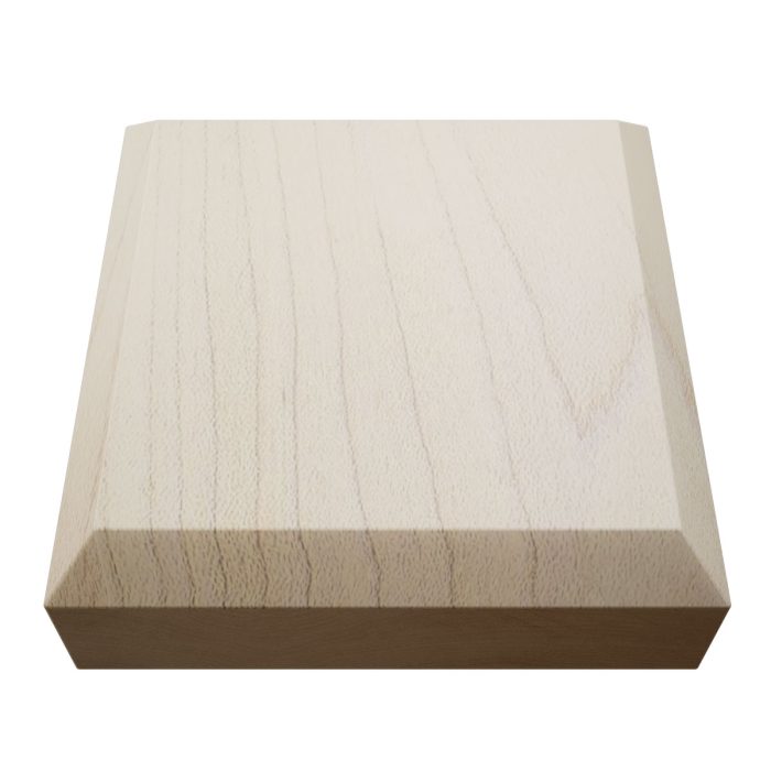 Ekena Millwork 3 1/2"W x 3 1/2"H x 7/8"P Americraft Solid Hardwood Stain Grade Standard Smooth Rosette with Beveled Edge - Image 36