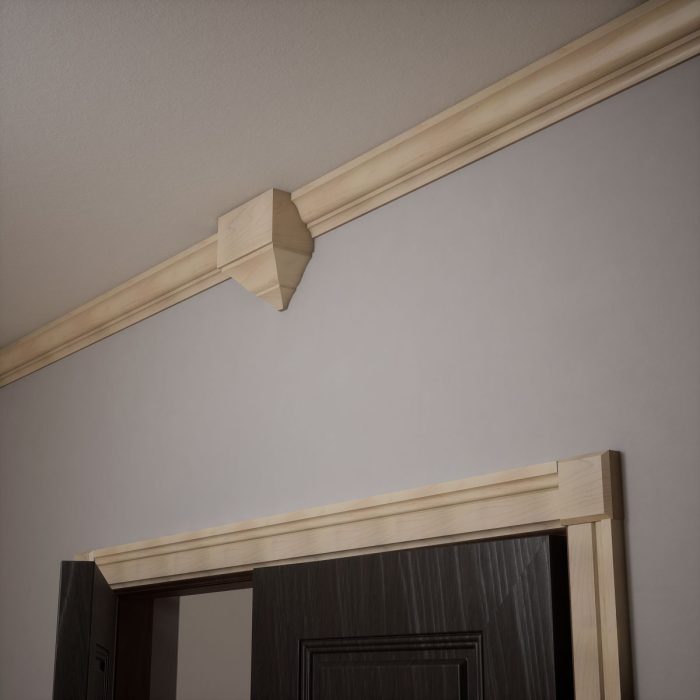 Ekena Millwork 3 1/2"W x 3 1/2"H x 7/8"P Americraft Solid Hardwood Stain Grade Standard Smooth Rosette with Beveled Edge - Image 40