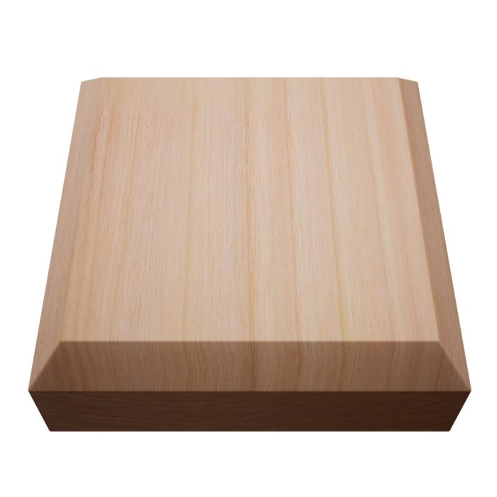 Ekena Millwork 3 1/2"W x 3 1/2"H x 7/8"P Americraft Solid Hardwood Stain Grade Standard Smooth Rosette with Beveled Edge - Image 46