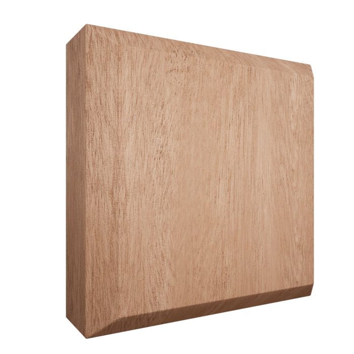 Ekena Millwork 3 1/2"W x 3 1/2"H x 7/8"P Americraft Solid Hardwood Stain Grade Standard Smooth Rosette with Beveled Edge - Image 53