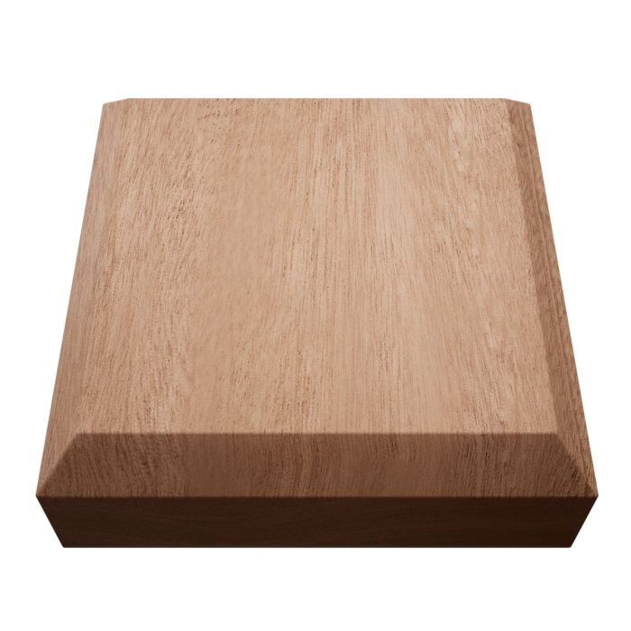 Ekena Millwork 3 1/2"W x 3 1/2"H x 7/8"P Americraft Solid Hardwood Stain Grade Standard Smooth Rosette with Beveled Edge - Image 56