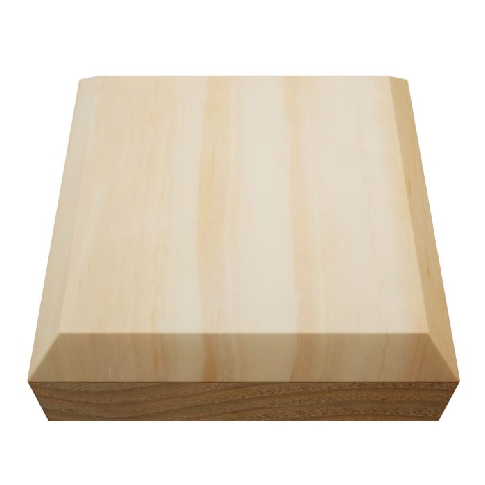Ekena Millwork 3 1/2"W x 3 1/2"H x 7/8"P Americraft Solid Hardwood Stain Grade Standard Smooth Rosette with Beveled Edge - Image 66