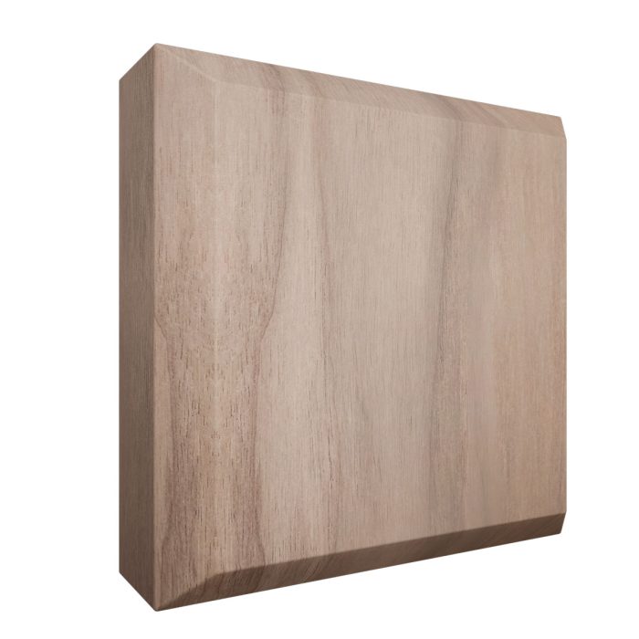 Ekena Millwork 3 1/2"W x 3 1/2"H x 7/8"P Americraft Solid Hardwood Stain Grade Standard Smooth Rosette with Beveled Edge - Image 73
