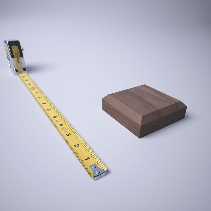 Ekena Millwork 3 1/2"W x 3 1/2"H x 7/8"P Americraft Solid Hardwood Stain Grade Standard Smooth Rosette with Beveled Edge - Image 77